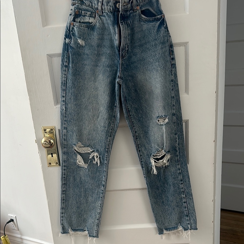 Distressed Blue Women's Jeans